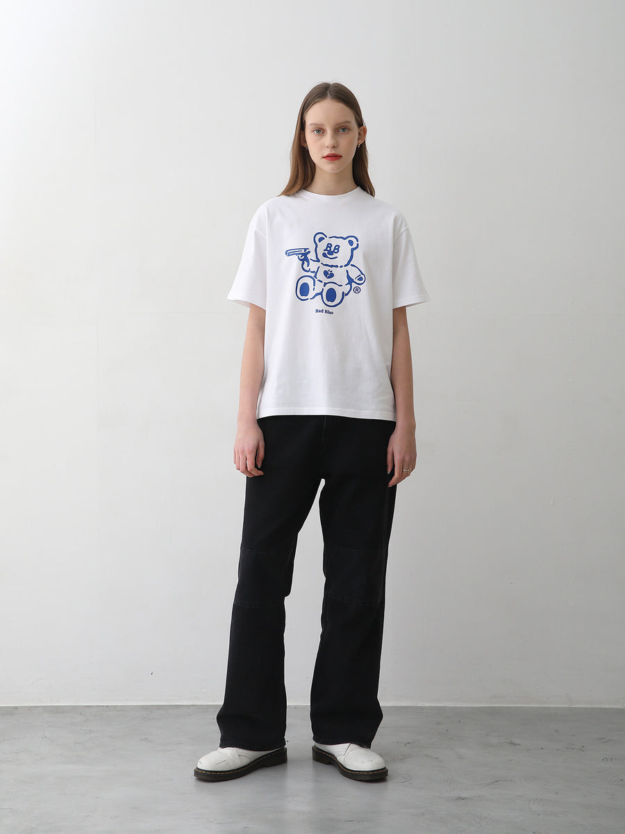 BadBlue】BadBear Tee White S1 – K-NARA KOKO