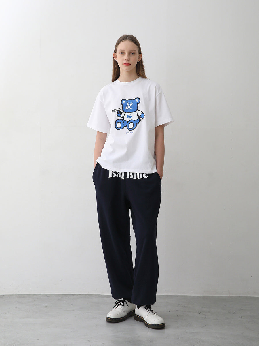 BadBlue】BadBear Graphic Tee White S1 – K-NARA KOKO