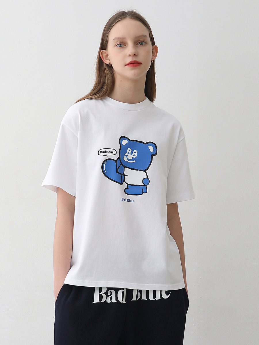 BadBlue】BadBear Hug Tee White – K-NARA KOKO