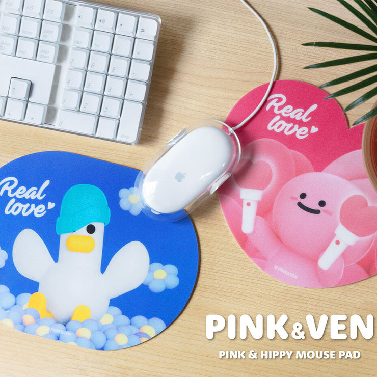 【PINK&VEN】MOUSE PAD_HIPPY