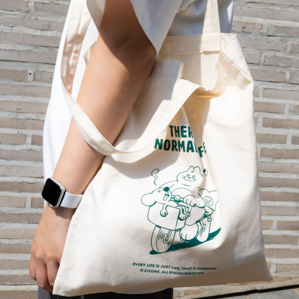 ZIZONE】COLOR GRAPHIC ECOBAG NORMAL LIFE_GREEN – K-NARA KOKO