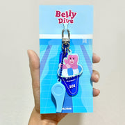 【BELLYGOM】BELLY DIVEC ACRYLIC KEYRING (BLUE）