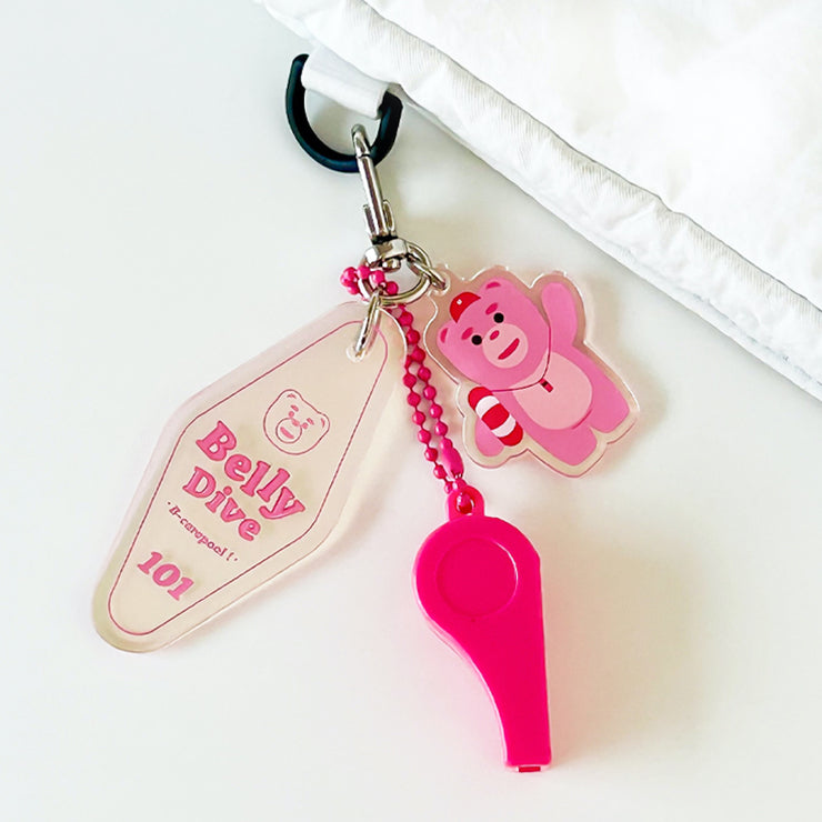 【BELLYGOM】BELLY DIVE ACRYLIC KEYRING(PINK)