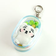 【MUZIKTIGER】SHY FACE MINI DOLL KEYRING  (WHITE TIGER)