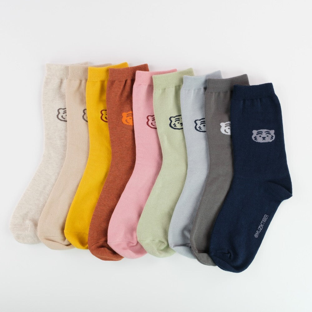 MUZIKTIGER】DAILY COLOR SOCKS (Oatmeal) – K-NARA KOKO
