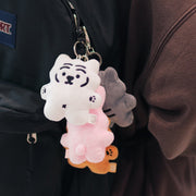 【MUZIKTIGER】FLAT DOLL KEYRING (WHITE TIGER)