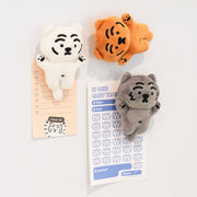 【MUZIKTIGER】HUG ME STUFFED PLUSH MAGNET (WHITE TIGER)