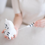 【MUZIKTIGER】MOVING TIGER STUFFED TOY  (WHITE TIGER)