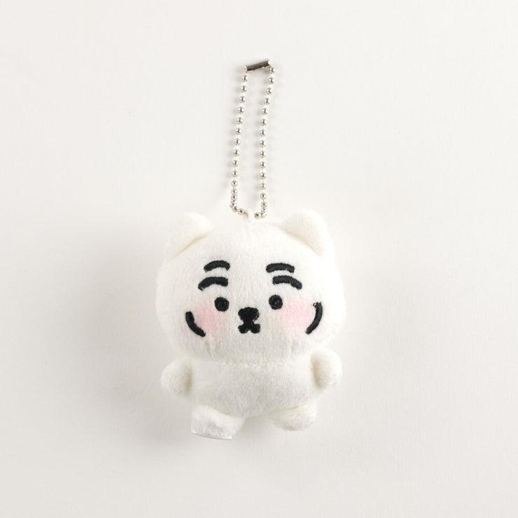 【MUZIKTIGER】SHY FACE MINI DOLL KEYRING  (WHITE TIGER)