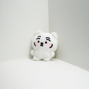 【MUZIKTIGER】SHY FACE MINI DOLL KEYRING  (WHITE TIGER)