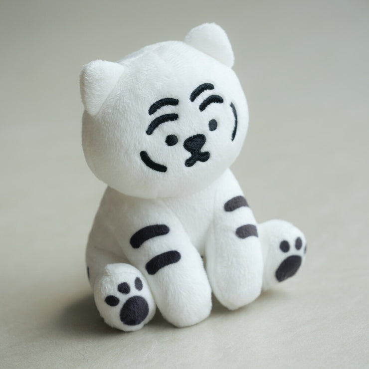 【MUZIKTIGER】MOVING TIGER STUFFED TOY  (WHITE TIGER)