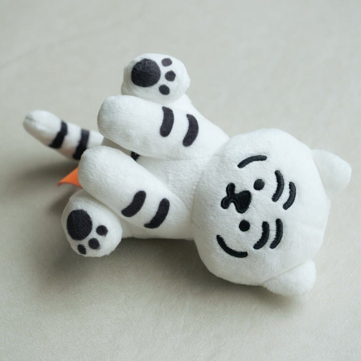 【MUZIKTIGER】MOVING TIGER STUFFED TOY  (WHITE TIGER)