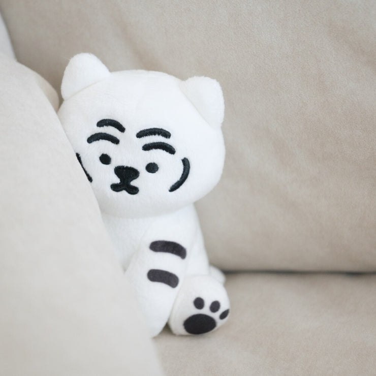 【MUZIKTIGER】MOVING TIGER STUFFED TOY  (WHITE TIGER)