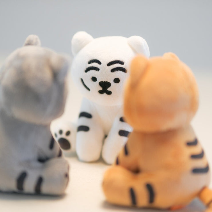 【MUZIKTIGER】MOVING TIGER STUFFED TOY  (WHITE TIGER)