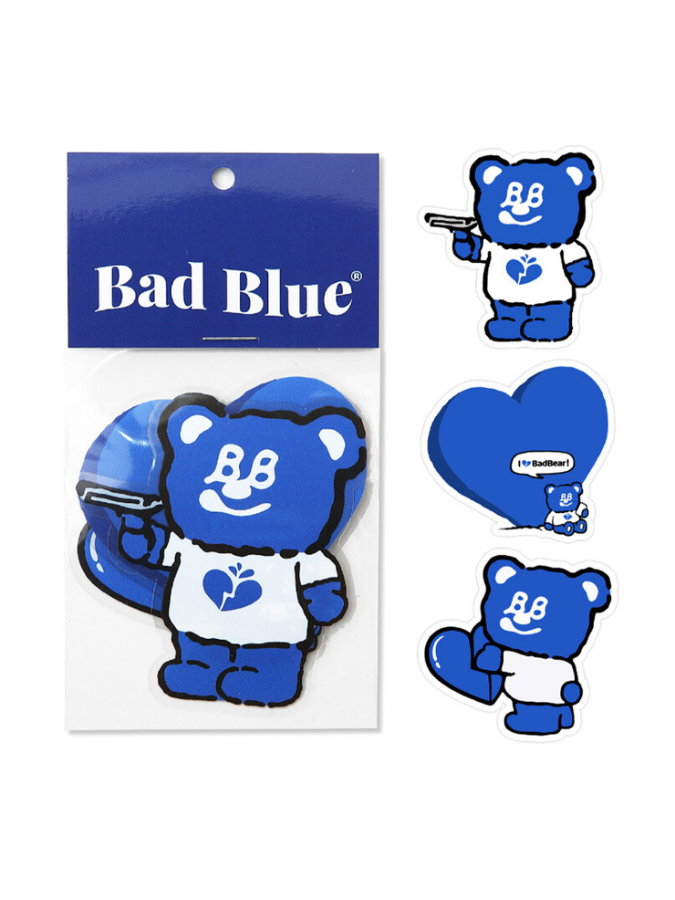 【BadBlue】BadBear Sticker Pack