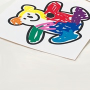 【Sasim Goods】Colorful bear removable sticker