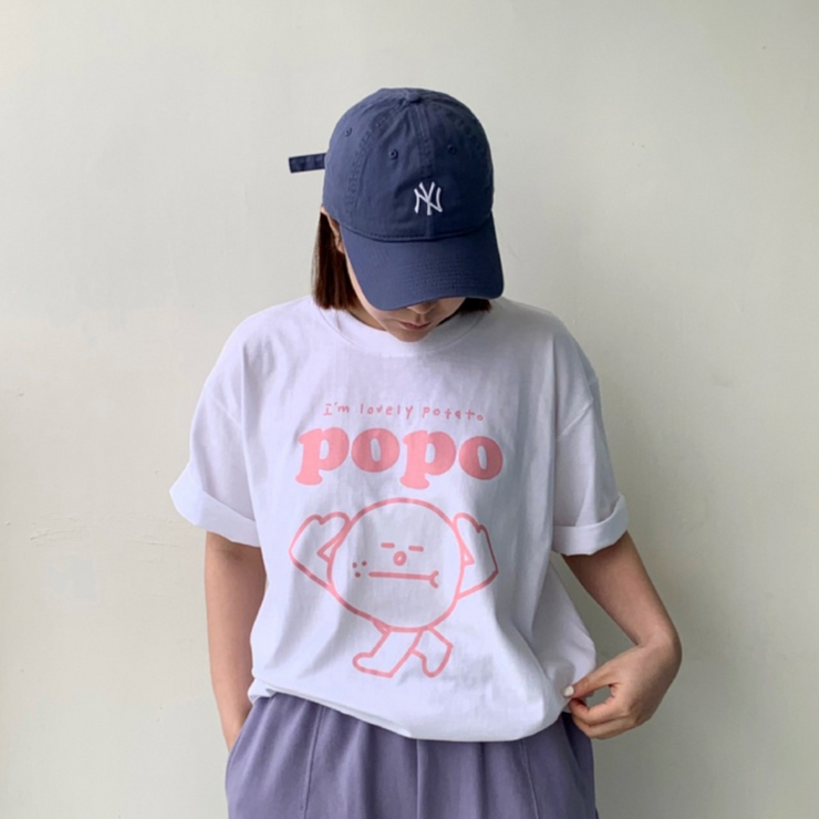 【Sasim Goods】POPO T-shirt (pink)