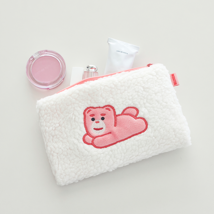 【BELLYGOM】FLEECE POUCH