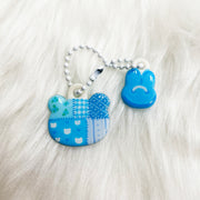 【OKIKI】Quilted blue[key ring]