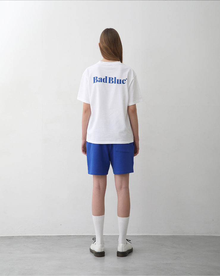 【BadBlue】Logo Sweat Shorts Blue
