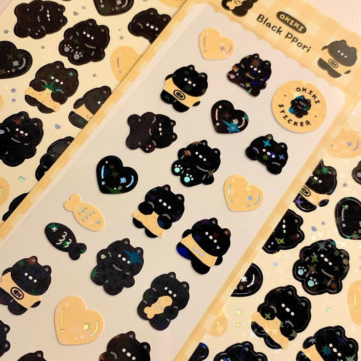 【OKIKI】Black Ppori[stickers]