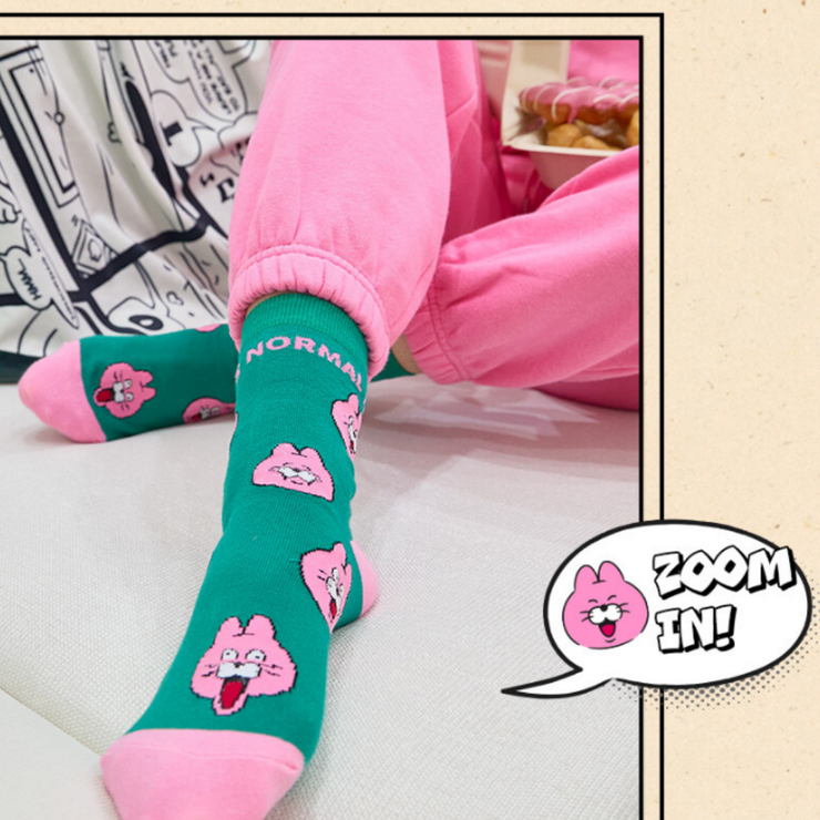 【ZIZONE】Pingo Green Socks