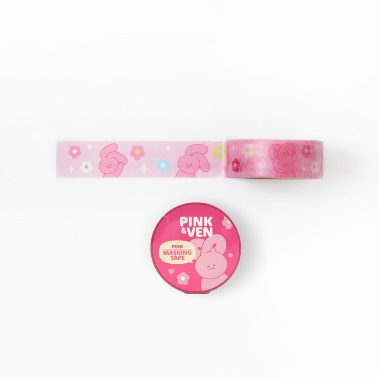 【PINK&VEN】Decorative Masking Tape_PINK(P)