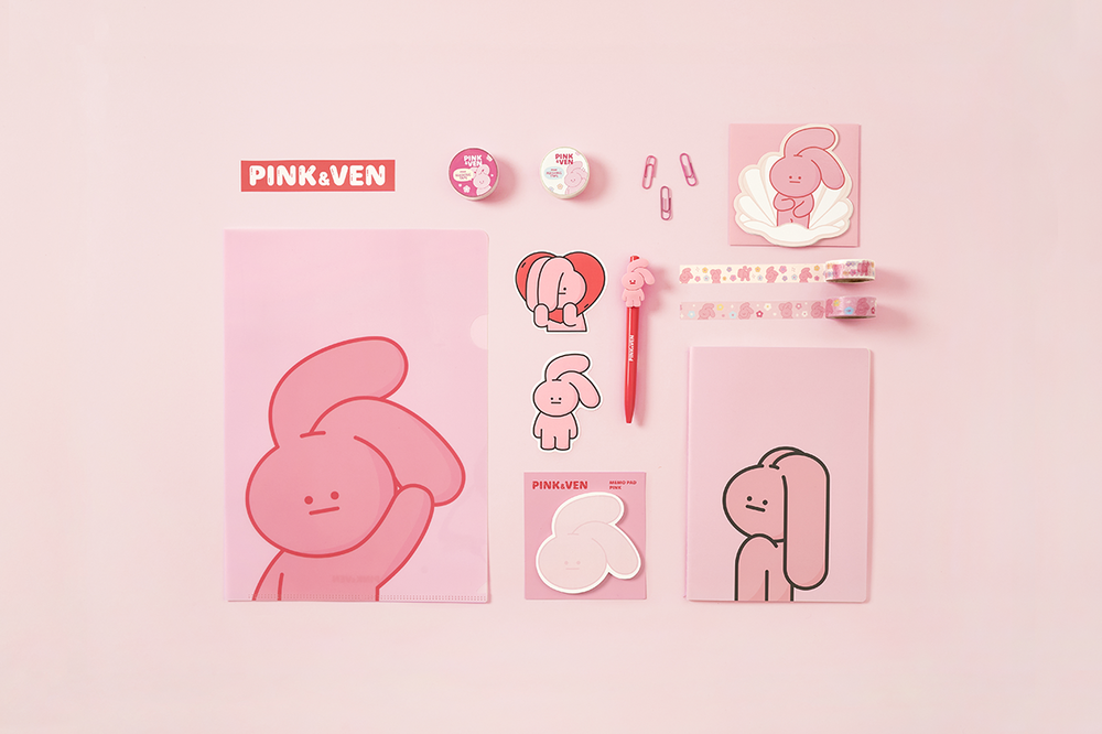 Mini Note Pink 【PINK&VEN】Mini Notes(A5) - PINK – K-NARA KOKO