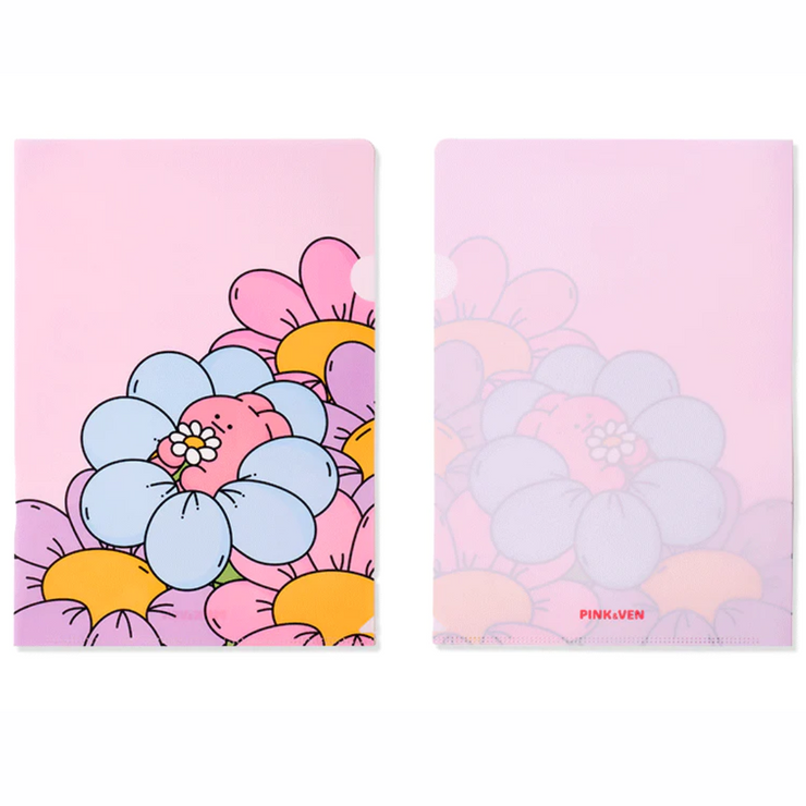 【PINK&VEN】File Folder - Flower