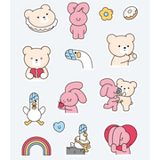 【PINK&VEN】Deco sticker_Ver2. Art