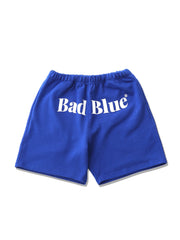 【BadBlue】Logo Sweat Shorts Blue
