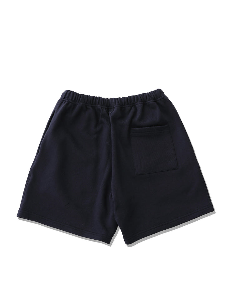 【BadBlue】Logo Sweat Shorts Navy