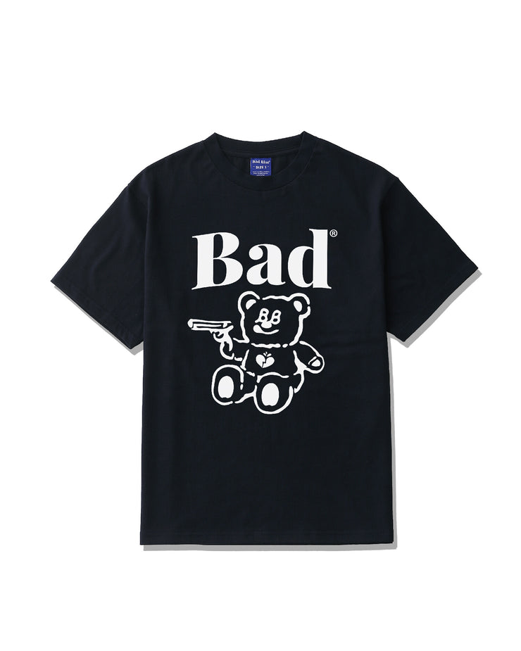 【BadBlue】BadBear Bad Tee Navy