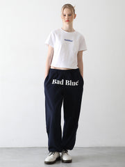 【BadBlue】Logo Sweat Pants Navy