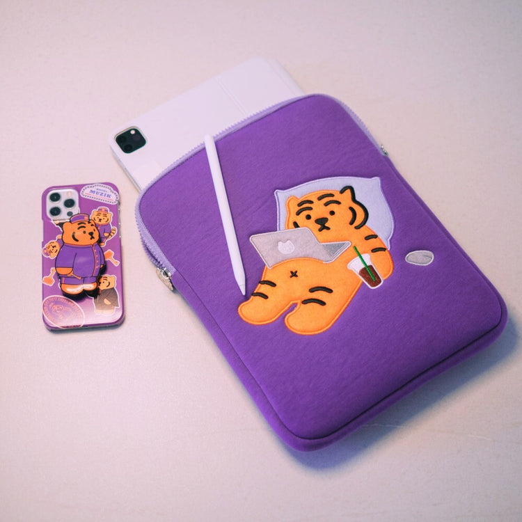 MUZIKTIGER】STAY HOME TIGER LAPTOP/TABLET POUCH 9.7~11 INCH