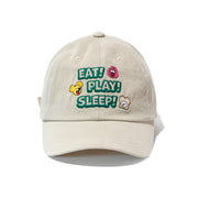 【ZIZONE】BALLCAP_EAT PLAY SLEEP / BEIGE