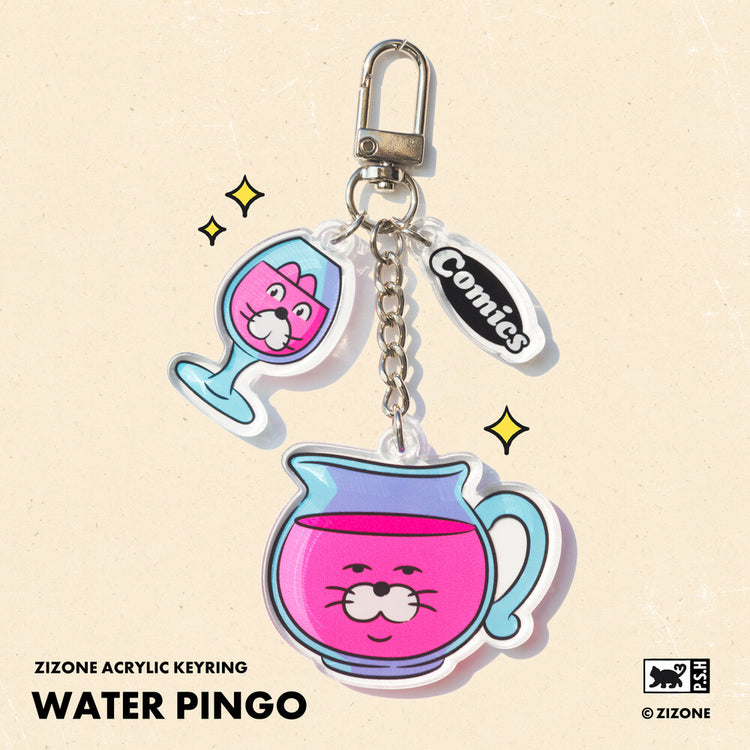 ZIZONE】ACRYLIC KEYRING_WATER PINGO – K-NARA KOKO