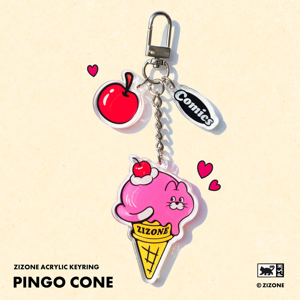 ZIZONE】ACRYLIC KEYRING_PINGO CONE – K-NARA KOKO