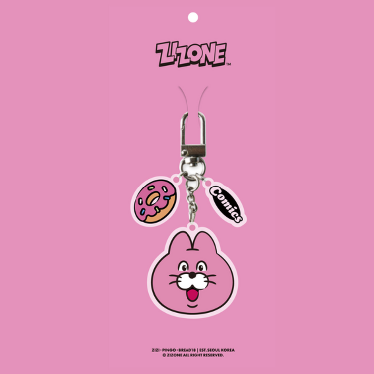 ZIZONE】ACRYLIC KEYRING_DONUT PINGO – K-NARA KOKO